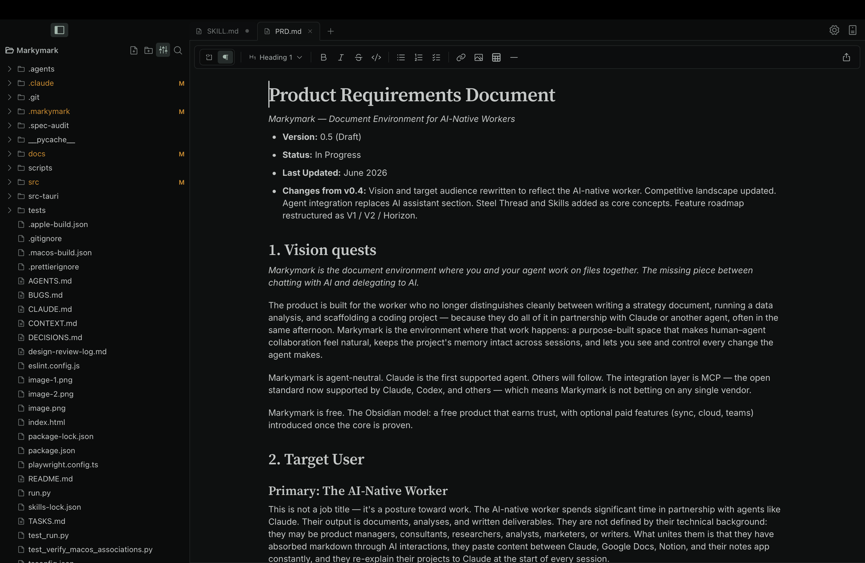 hashbang's live Markdown editor